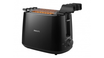 Philips | Daily Collection Toaster | HD2583/90 | Number of slots 2 | Housing material Plastic | Black