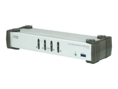 Aten 4-Port USB 3.0 DisplayPort KVMP Switch (Cables included) | CS1914