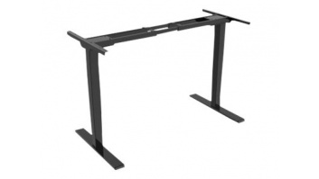 Electrically Height-Adjustable Table Frame, dual motor, 3 levels | 62-127 cm | Black