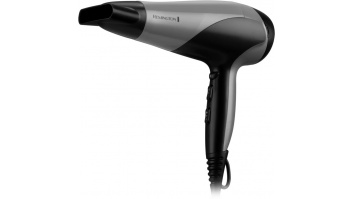 Remington Hair Dryer | D3190S | 2200 W | Number of temperature settings 3 | Ionic function | Diffuser nozzle | Grey/Black