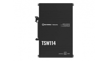 Teltonika DIN Rail Switch | TSW114 | Unmanaged | Wall-mountable | Gigabit Ethernet (copper) ports quantity 5 | Power supply type 2-pin industrial DC power socket