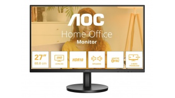 AOC U27B3A | 27 " | IPS | UHD | 16:9 | 60 Hz | 4 ms | 3840 x 2160 pixels | 350 cd/m² | HDMI ports quantity 2