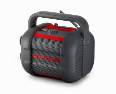 Muse | Jobsite Bluetooth Radio | M-968 BTR | NFC features | AUX in | 40 W | Black/Red