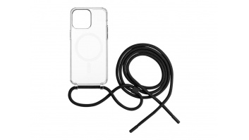 Fixed | MagPure Neck | Back Cover with Lanyard | Apple | iPhone 16 Pro Max | TPU | Clear, Black