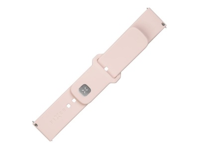 Fixed | Sporty Strap Set with Quick Release 20mm for Smartwatch | 160-235 mm | Pink | Silicone