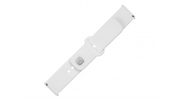Fixed | Sporty Strap Set with Quick Release 20mm for Smartwatch | 160-235 mm | White | Silicone