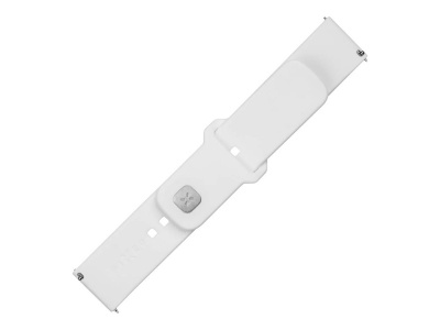 Fixed | Sporty Strap Set with Quick Release 20mm for Smartwatch | 160-235 mm | White | Silicone