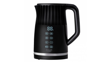 Adler Kettle with LED display | AD 1350 | Electric | 2200 W | 1.7 L | Stainless Steel | 360° rotational base | Black