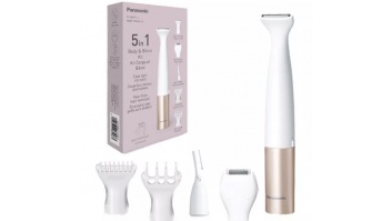 Panasonic 5-in-1 Body and Bikini Trimmer Kit | ES-WM31 | Cordless | Wet & Dry | White/Gold Rose