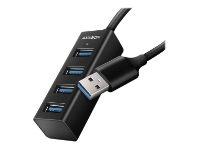 AXAGON Miniature metal four-port USB 3.2 Gen 1 hub | HUE-M1A