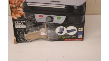 SALE OUT. Mesko MS 3050 Grill, Contact, Power 1800 W, Black/Stainless steel | Mesko | Grill | MS 3050 | Contact grill | 1800 W | Black/Stainless steel | DAMAGED PACKAGING, MISSING SPATULA
