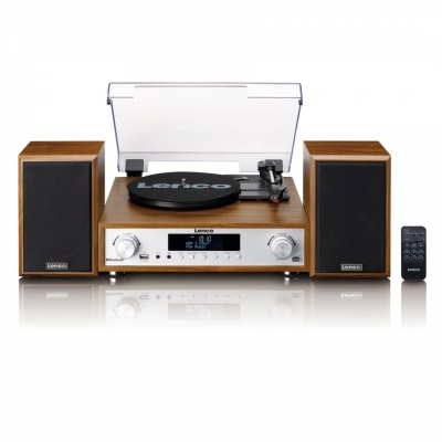 Lenco | HiFi Stereo system with Record Player, DAB+/FM radio, and Bluetooth | MC-160WD | Stereo system | USB port | AUX in