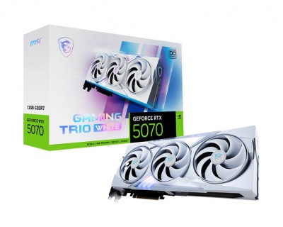 MSI GeForce RTX 5070 12G GAMING TRIO OC WHITE | NVIDIA | 12 GB | GeForce RTX 5070 | GDDR7 | HDMI ports quantity 1 | PCI Express Gen 5