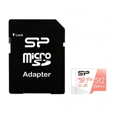 SILICON POWER 512GB, MICRO SDXC, CLASS 10