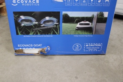 SALE OUT. Ecovacs GOAT A3000 LiDAR Lawn Mower, Robot, Up to 400 m², Dual LiDAR + Camera, White/Black | Ecovacs | Lawn Mower | GOAT A3000 LiDAR | DAMAGED PACKAGING | 5000 Ah