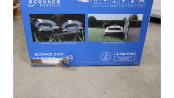 SALE OUT. Ecovacs GOAT A3000 LiDAR Lawn Mower, Robot, Up to 400 m², Dual LiDAR + Camera, White/Black | Ecovacs | Lawn Mower | GOAT A3000 LiDAR | DAMAGED PACKAGING | 5000 Ah