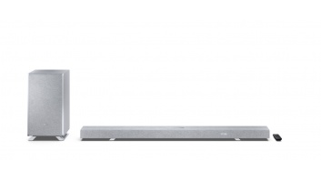 Sharp HT-SBW55121(SL) Q 5.1.2 Dolby Atmos/ DTS:X Soundbar with Wireless Subwoofer, Silver | Sharp
