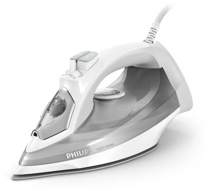 Akcija! PHILIPS 5000 sērijas Tvaika gludeklis, 2400W (balts/pelēks)