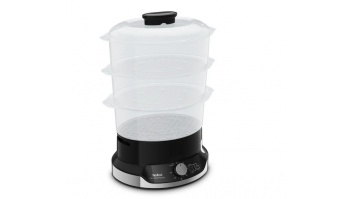TEFAL Food Steamer VC204810 Ultracompact Black 800 W Capacity 9 L Number of baskets 3