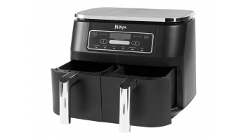 NINJA | AF300 | Air Fryer | Power 1 frying compartment: 1200 W; 2 frying compartments: 2400 W W | Capacity 7.6 L | Black