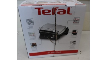 SALE OUT. TEFAL GC450B32 SuperGrill Standard, Stainless Steel/Black | TEFAL | SuperGrill Standard | GC450B32 | Contact | 2000 W | Stainless steel | DAMAGED  PACKAGING,DENT ON  THE  TOP