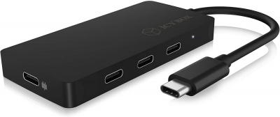 Raidsonic | 4-port hub with USB Type-C interface and PD port | IB-HUB1429-CPD