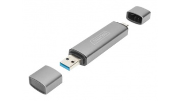 DIGITUS Dual Card Reader Hub USB-C / USB 3.0, OTG | Digitus | Card reader - USB 3.0/USB-C | DA-70886