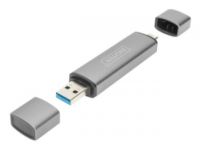 DIGITUS Dual Card Reader Hub USB-C / USB 3.0, OTG | Digitus | Card reader - USB 3.0/USB-C | DA-70886