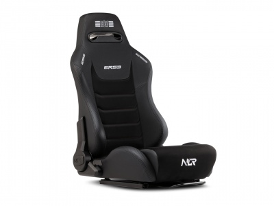 Next Level Racing | Premium PU Leather | Reclining Seat | ERS3 Elite PU Leather & Suede Edition | Black