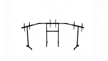 Next Level Racing | Floor stand | Free Standing Triple Monitor stand | 3 x 32- 65 " | Maximum weight (capacity) 70 kg | Black