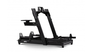 Next Level Racing | Aluminum | Racing Simulator Cockpit | GTElite Front and Side Mount Edition | Black