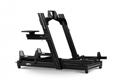 Next Level Racing | Aluminum | Racing Simulator Cockpit | GTElite Front and Side Mount Edition | Black