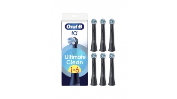 Oral-B Replaceable toothbrush heads | iO UltimateClean | Heads | For adults | Number of brush heads included 6 | Black
