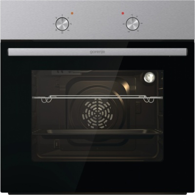 Gorenje Oven | BO6615E01X | 60 L | Electric | EnamelClean | Mechanical control | Height 59.5 cm | Width 59.5 cm | Stainless steel