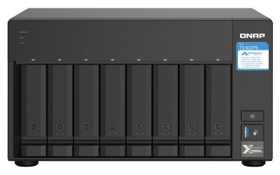 QNAP | 8-Bay QTS NAS | TS-832PX-4G | Up to 8 HDD/SSD Hot-Swap | AnnapurnaLabs Alpine | AL324 ARM Cortex-A57 Quad-Core | Processor frequency 1.7 GHz | 4 GB | DDR4