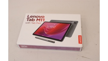 SALE OUT. Lenovo Tab M11 TB330XU 4GB/128GB/Android/Luna Grey/WiFi/LTE/2Y Warranty | Lenovo Tab (without power adapter) | M11 TB330XU | 11 " | Luna Grey | IPS | 1920 x 1200 pixels | MediaTek Helio G88 | 4 GB | Soldered LPDDR4x | 128 GB | 4G | Wi-Fi | Front