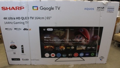 Sharp | 65GR8265E | 65 | Smart TV | Google TV | UHD | DAMAGED PACKAGING