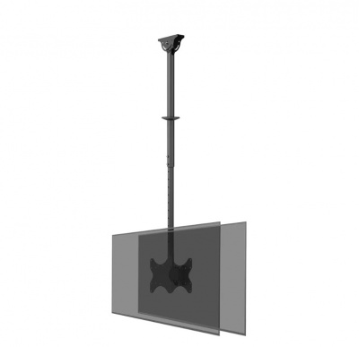 Neomounts CL35-340BL22 Monitor/TV mount ceiling 2 screens - 23-42" - max 45 kg/screen - VESA 100x100-200x200 - h 106-156 cm - black