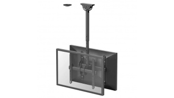 Neomounts NM-C440DBLACK Monitor/TV mount ceiling 2 screens - 32-60" - max 45 kg/screen - VESA 200x200-400x400 - h 56-91 cm - black