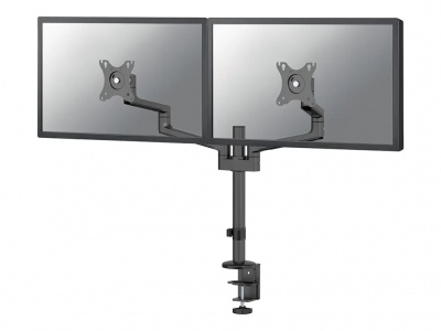 Neomounts NEXT Lite DS60-425BL2 Dual monitor arm - 17-27" - 0-8 kg/screen - space saving T-Rex model - 100% plastic-free packaging - black