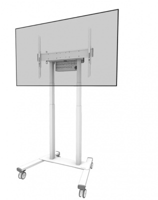 Neomounts MOVE Lift FL55-875WH1 TV trolley - 55-100" - max 110 kg - motorised h 111,3-176,3 cm (35mm/sec) - VESA 100x100-800x600 - lockable