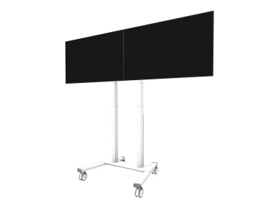 Neomounts MOVE ADM-875WH2 Screen adapter from 1 to 2 screens - 42-65" - max 40 kg/screen - VESA 100x100-800x400 - lockable (excl. lock) - su