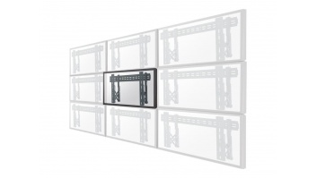 Neomounts LED-VW1000BLACK Videowall wall mount - 40-75" - max 50 kg - VESA 200x200-600x400 - d 5,6-21,5 cm - pull-out - micro adjustment - l