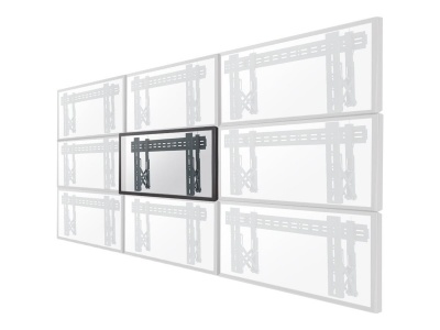 Neomounts LED-VW1000BLACK Videowall wall mount - 40-75" - max 50 kg - VESA 200x200-600x400 - d 5,6-21,5 cm - pull-out - micro adjustment - l