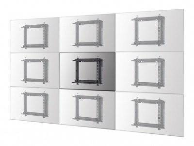 Neomounts WL95-800BL1 Videowall wall mount - 42-70" - max 35 kg - VESA 200x200-600x400 - d 7,8-26,6 cm - push-to-pop-out - micro adjustment