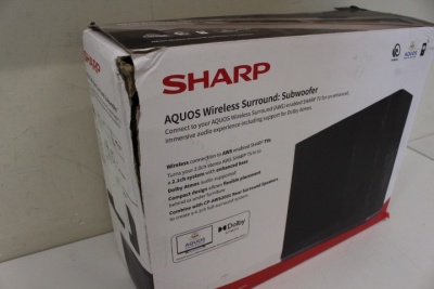SALE OUT. Sharp AQUOS Wireless Surround Subwoofer | Sharp | AQUOS Surround Subwoofer | CP-AWS0101 | Wi-Fi | DAMAGED PACKAGING | Wireless connection