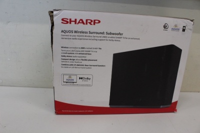 SALE OUT. Sharp AQUOS Wireless Surround Subwoofer | Sharp | AQUOS Surround Subwoofer | CP-AWS0101 | Wi-Fi | DAMAGED PACKAGING | Wireless connection