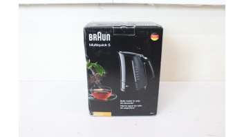 SALE OUT. Braun WK500BK Multiquick 5 Kettle, Power 3000 W, Capacity 1.7 L, Quick cooking function 35s, Black | Braun | Kettle | WK500BK Multiquick 5 | Standard | 3000 W | 1.7 L | Plastic | 360° rotational base | Black | DAMAGED PACKAGING, MISSING FILTER