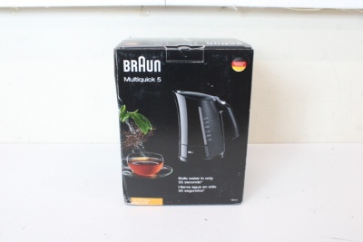 SALE OUT. Braun WK500BK Multiquick 5 Kettle, Power 3000 W, Capacity 1.7 L, Quick cooking function 35s, Black | Braun | Kettle | WK500BK Multiquick 5 | Standard | 3000 W | 1.7 L | Plastic | 360° rotational base | Black | DAMAGED PACKAGING, MISSING FILTER