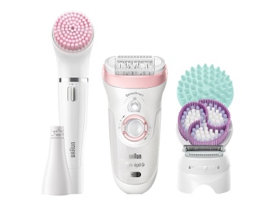 Braun | Silk-épil Beauty Set 9 9/985 BS | Epilator | Operating time (max) 50 min | Bulb lifetime (flashes) Not applicable | Number of power levels 2 | Wet & Dry | White/Rose